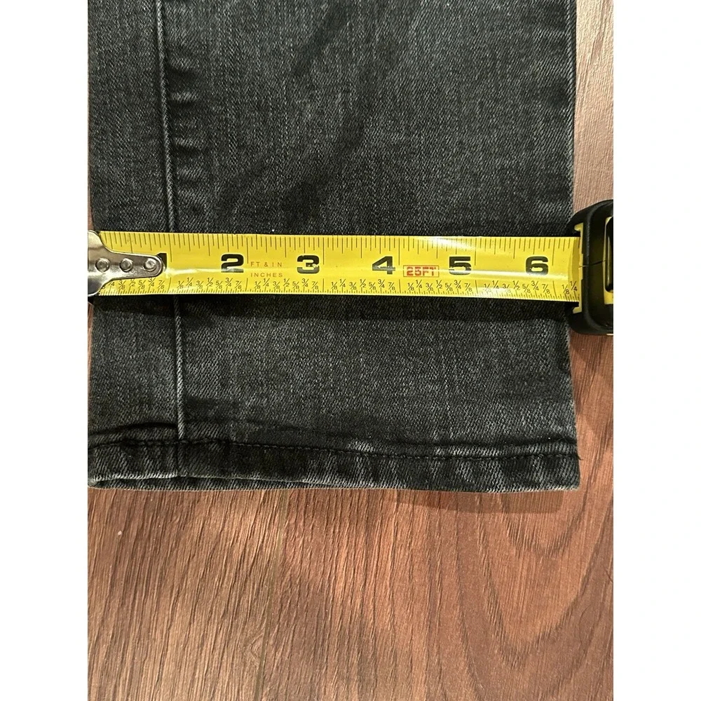 American‎ Eagle Jeans Mens 31x30* Black Skinny Ripped Low Rise Stretch Denim
